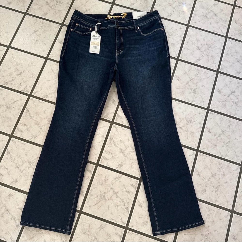 Limited edition dark wash bootcut jeans